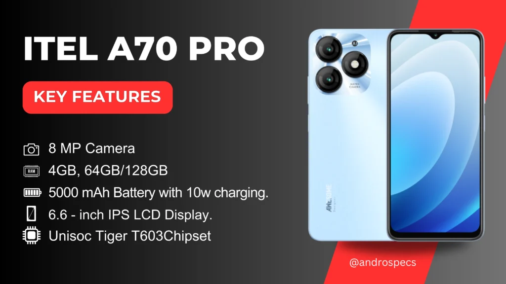 Itel A70 Pro specifications