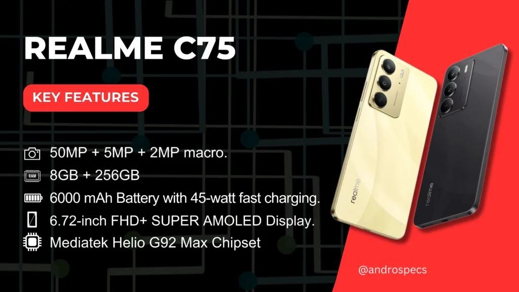 Realme C75 Specifications