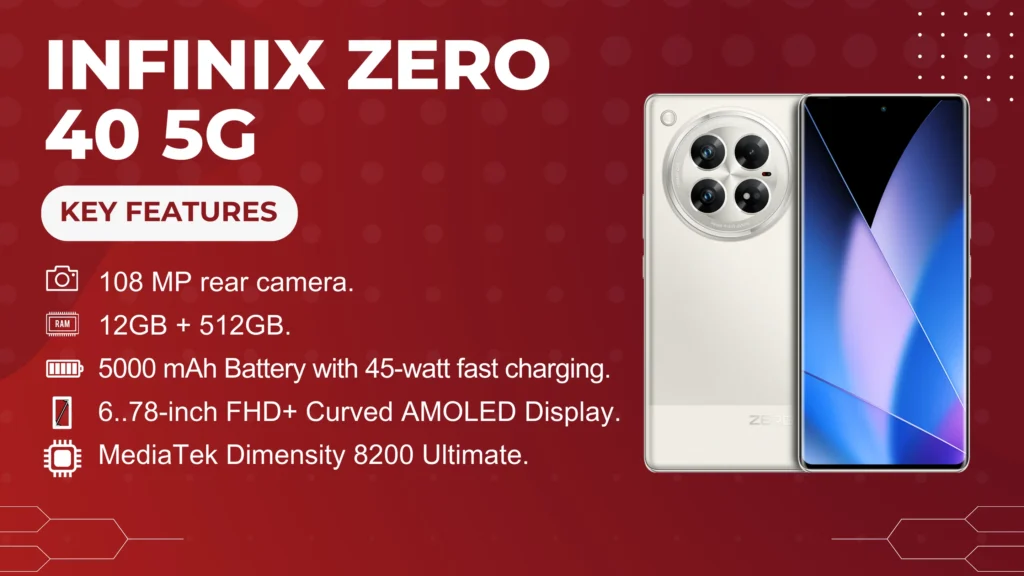 Infinix Zero 40 5G Price in Pakistan